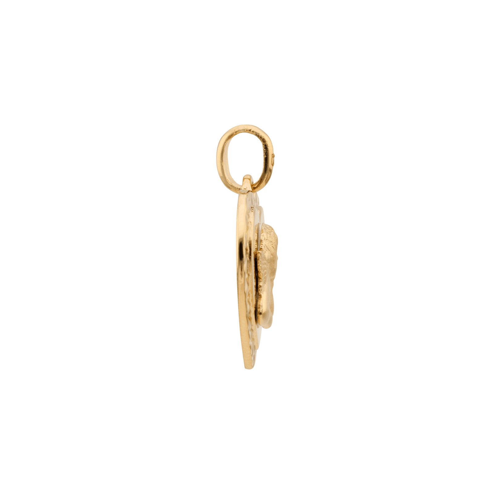 Pendentif plaqué or coeur ange