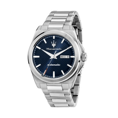 Montre Maserati velocità   Stainless Steel bracelet cadran bleu