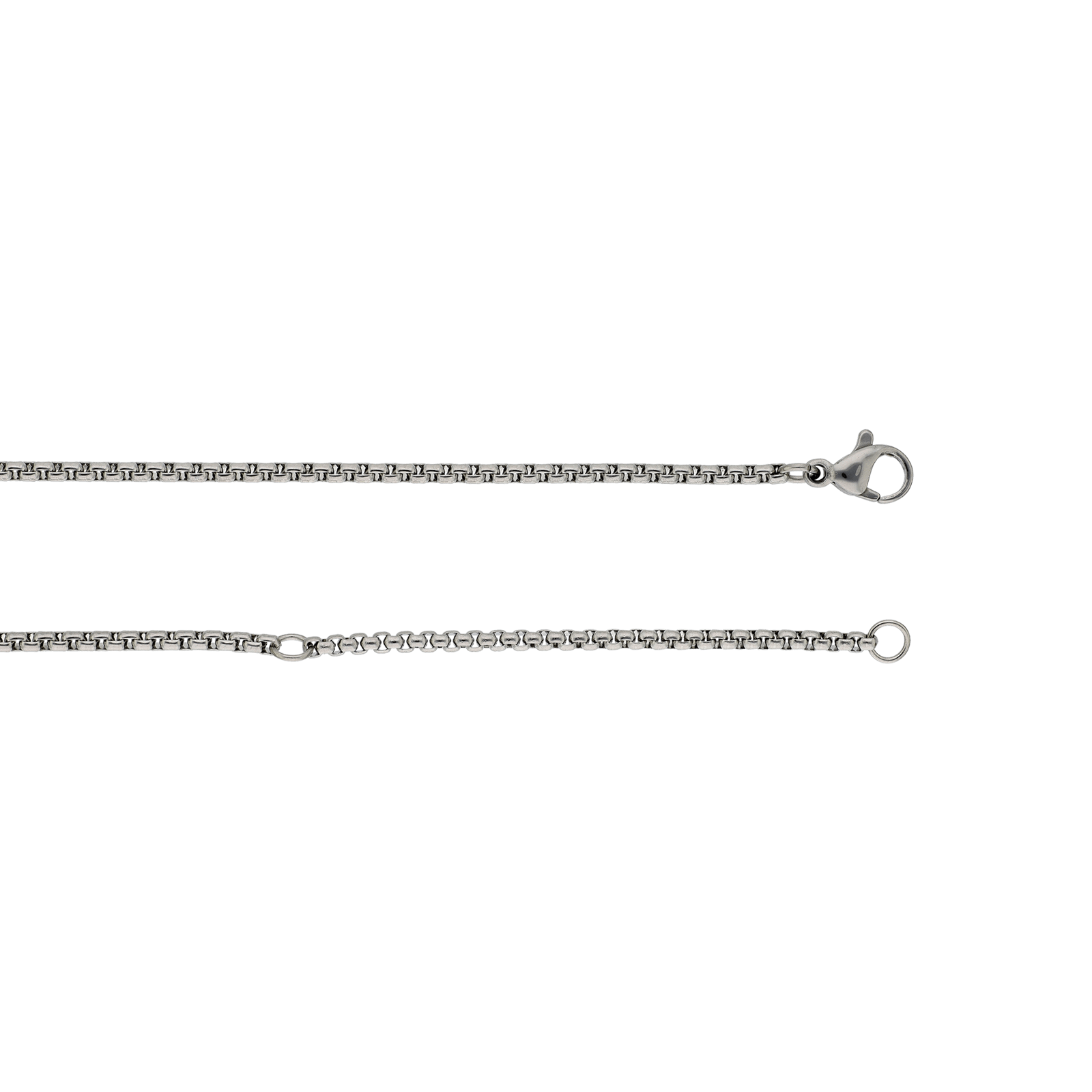 Pendentif noire mat et Acier et Acier doré