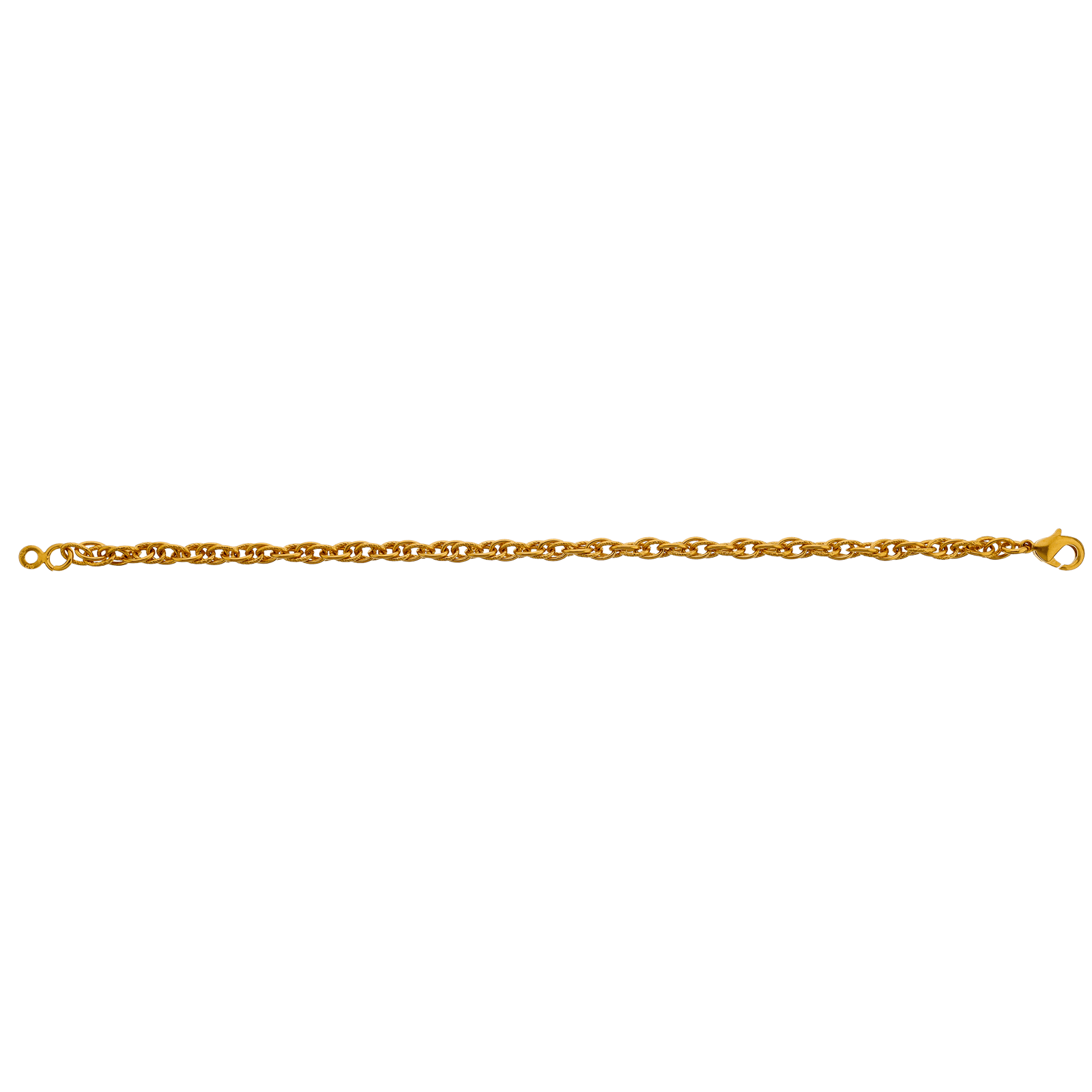 Bracelet plaqué or maille fantaisie 19cm