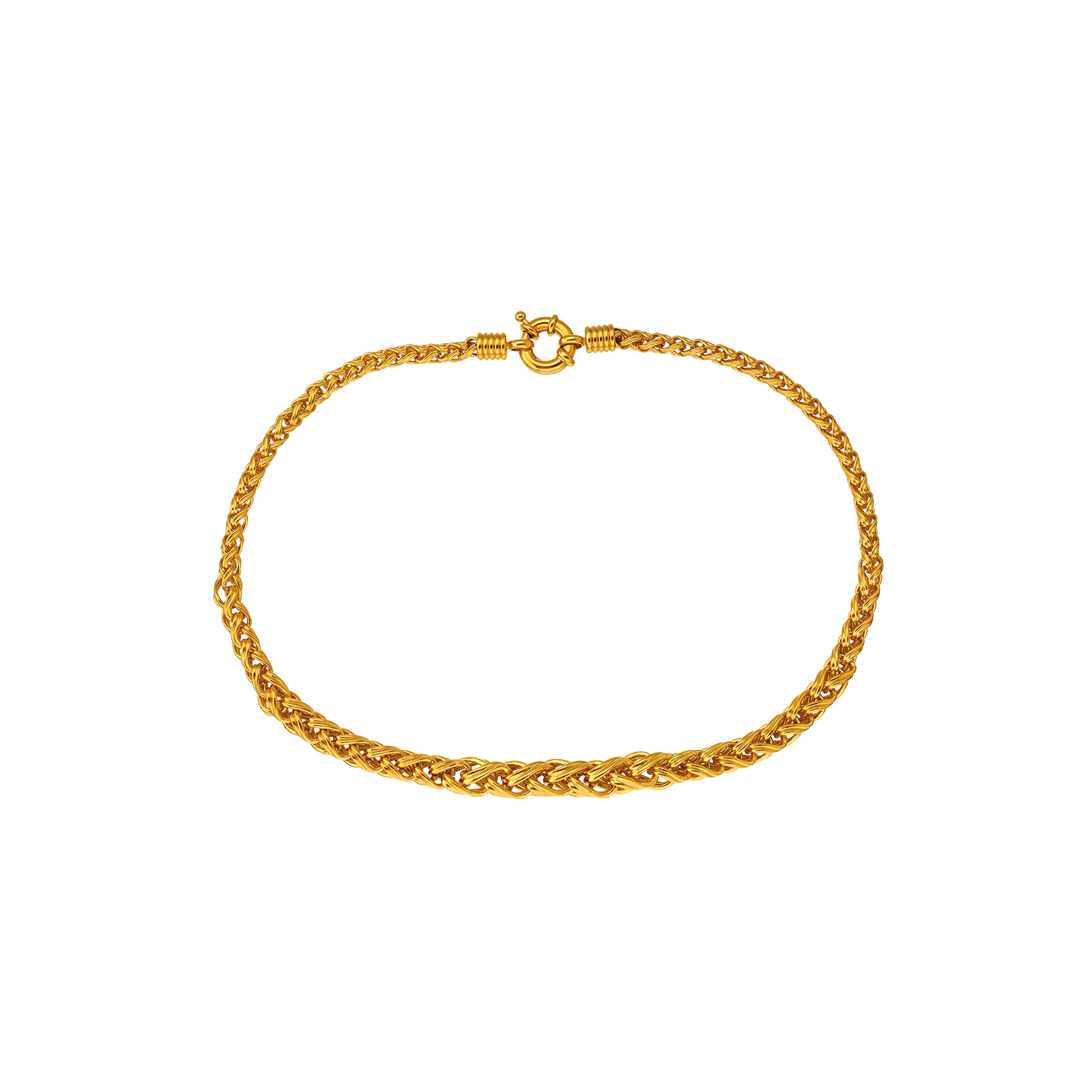 collier plaqué or fantaisie chute 45 cm