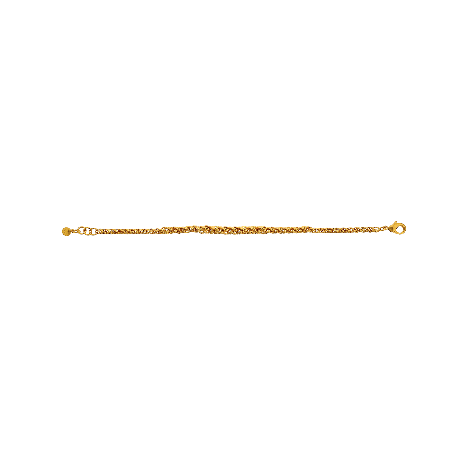 bracelet plaqué or fantaisie chute 20cm