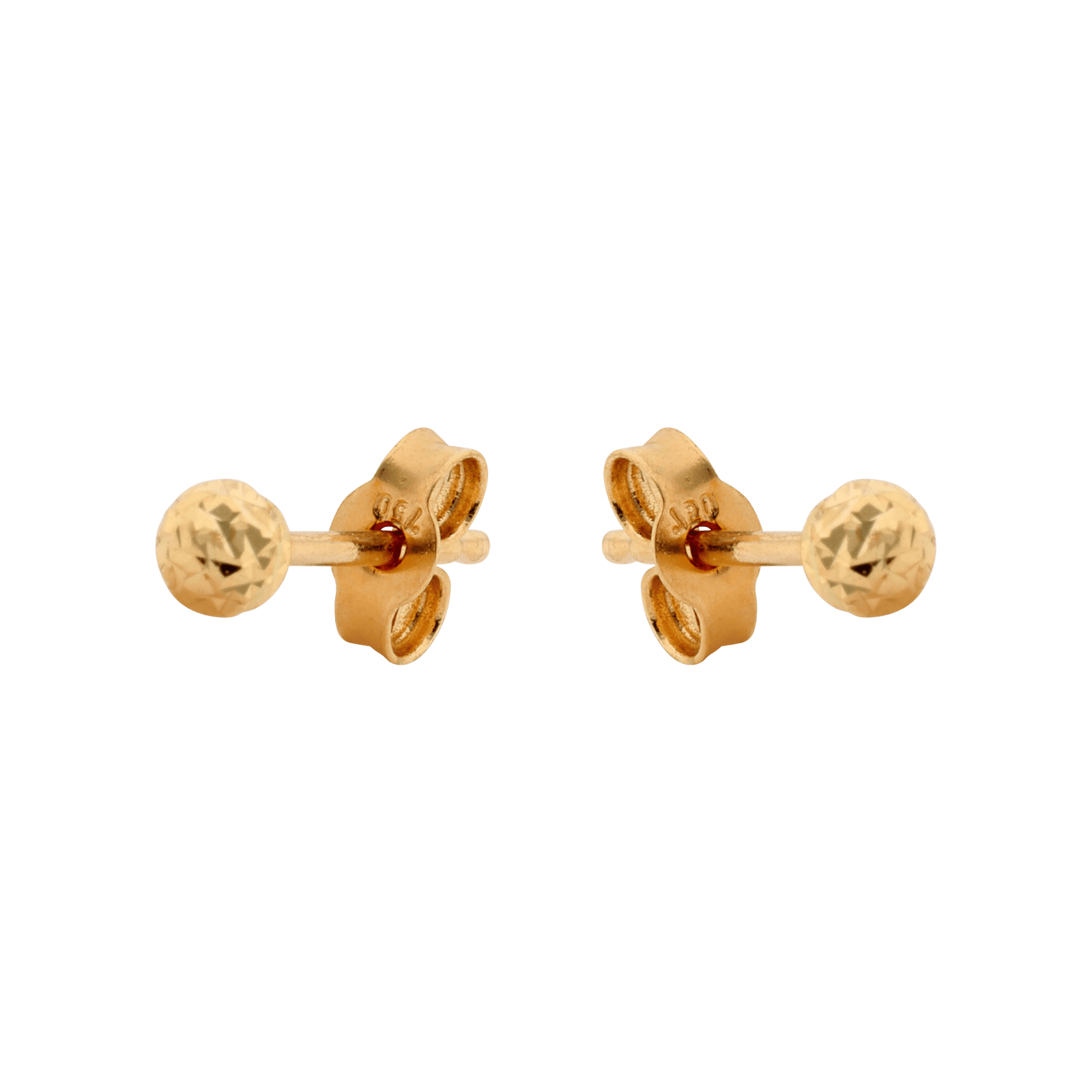 Boucles d'oreilles boule facettée 3mm