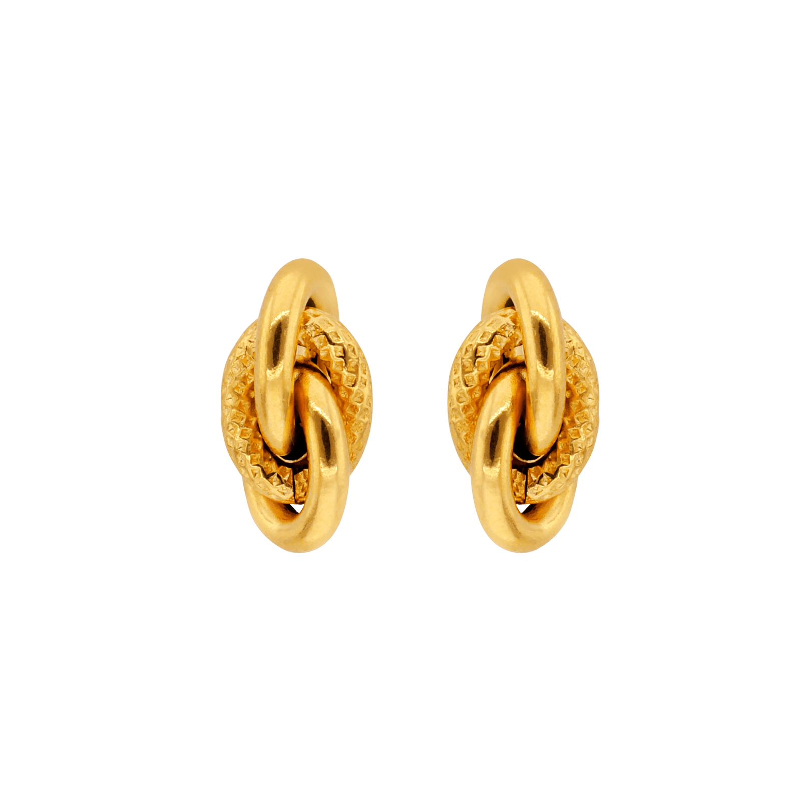 Boucle d'Oreille Antillaises Boucles d'Oreilles forçat antillais lisse et godronné Petit Modèle