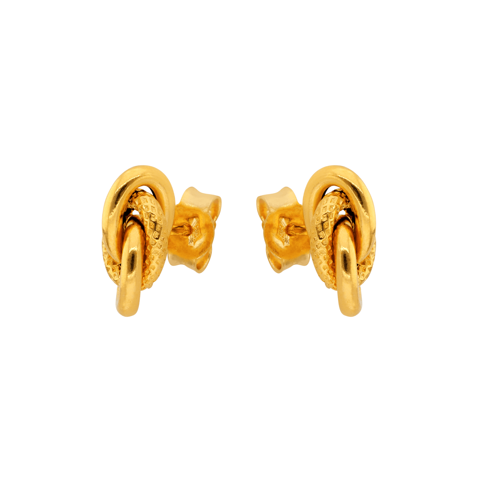 Boucle d'Oreille Antillaises Boucles d'Oreilles forçat antillais lisse et godronné Petit Modèle