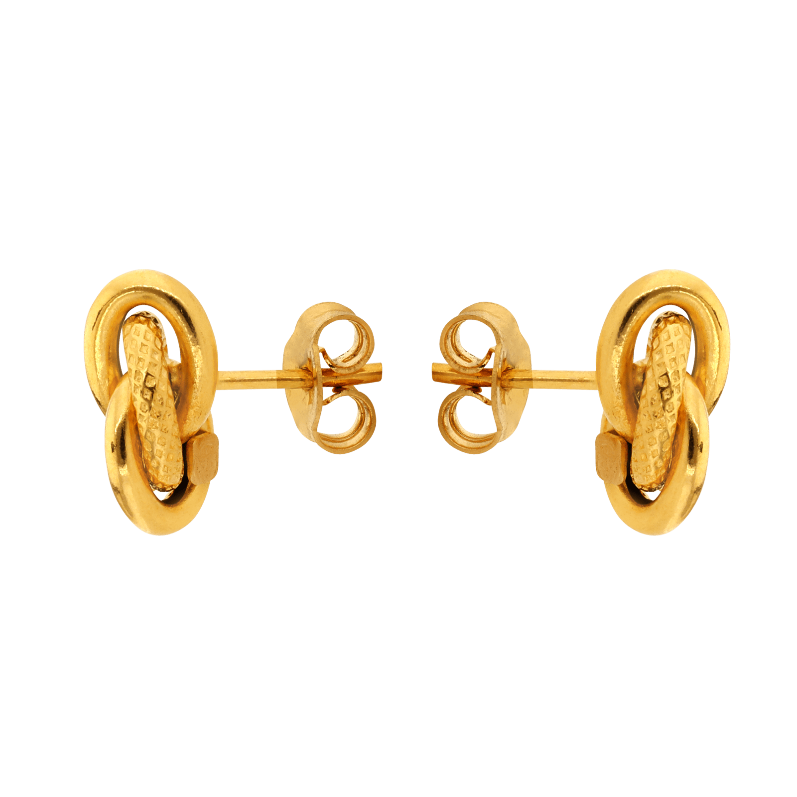 Boucle d'Oreille Antillaises Boucles d'Oreilles forçat antillais lisse et godronné Petit Modèle