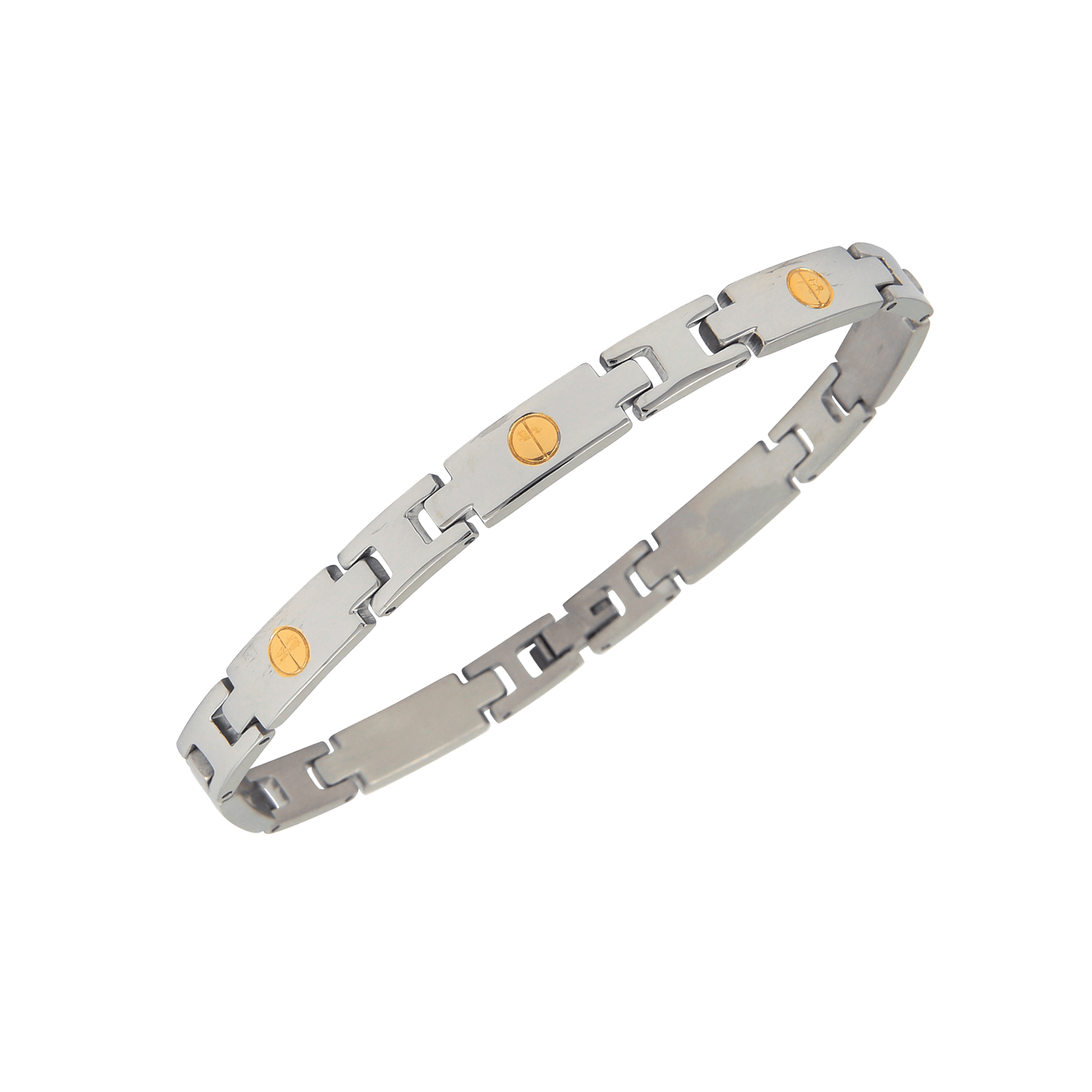 bracelet callas acier vis doré 21 mm