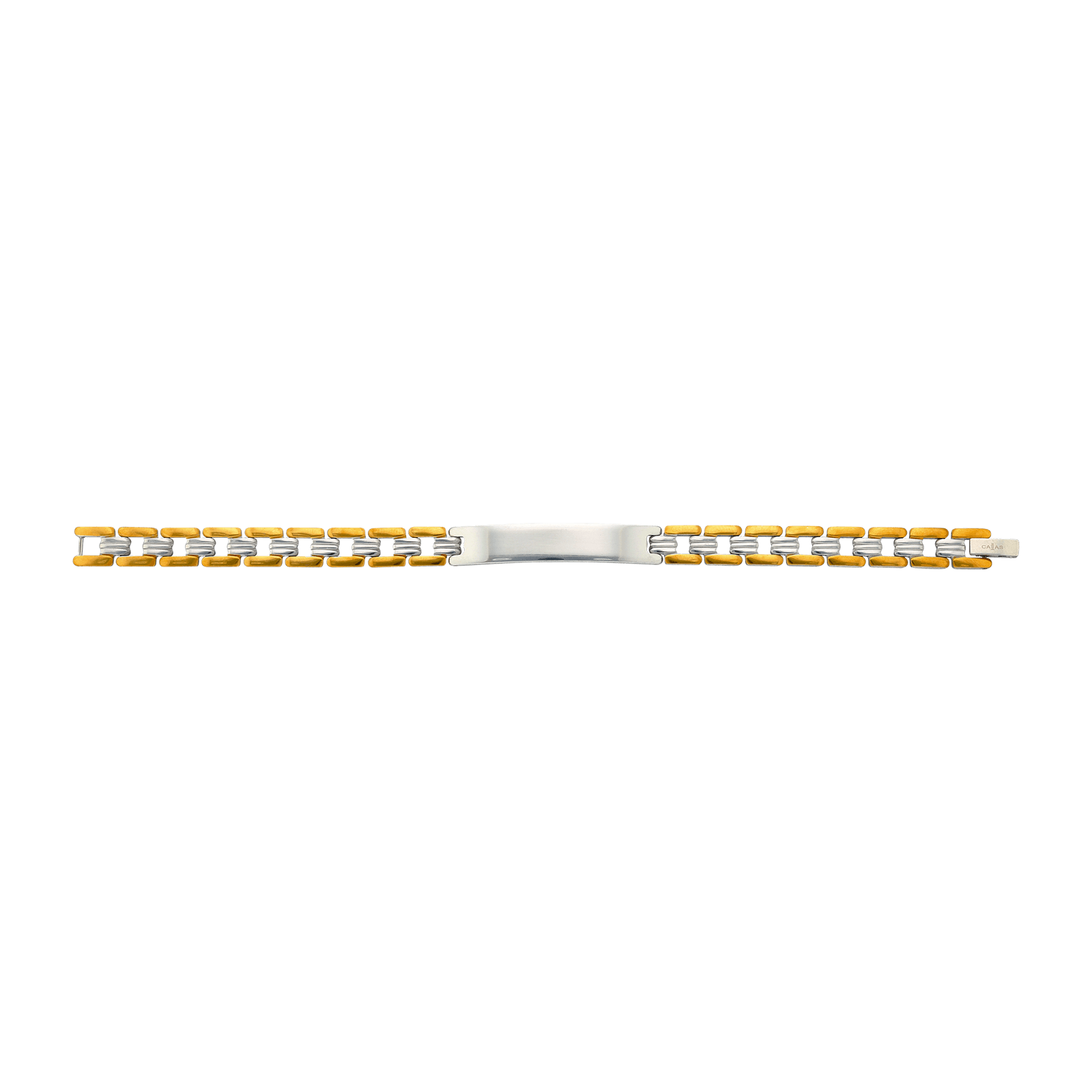Bracelet Callas Identité Acier Bicolore 21 centimètres