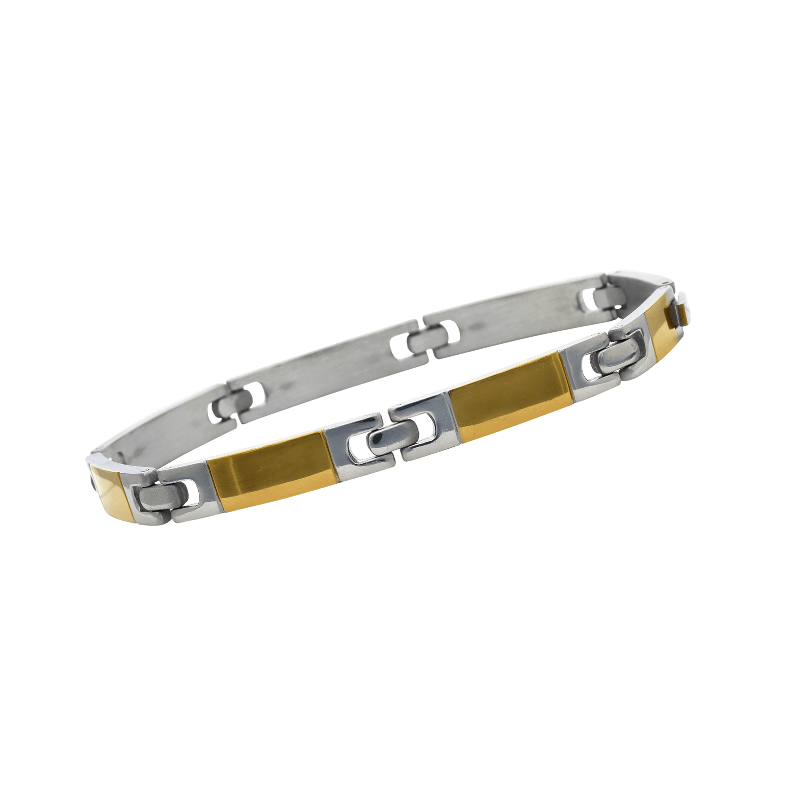 Bracelet Callas Plaqué Acier Bicolores 21 centimètres