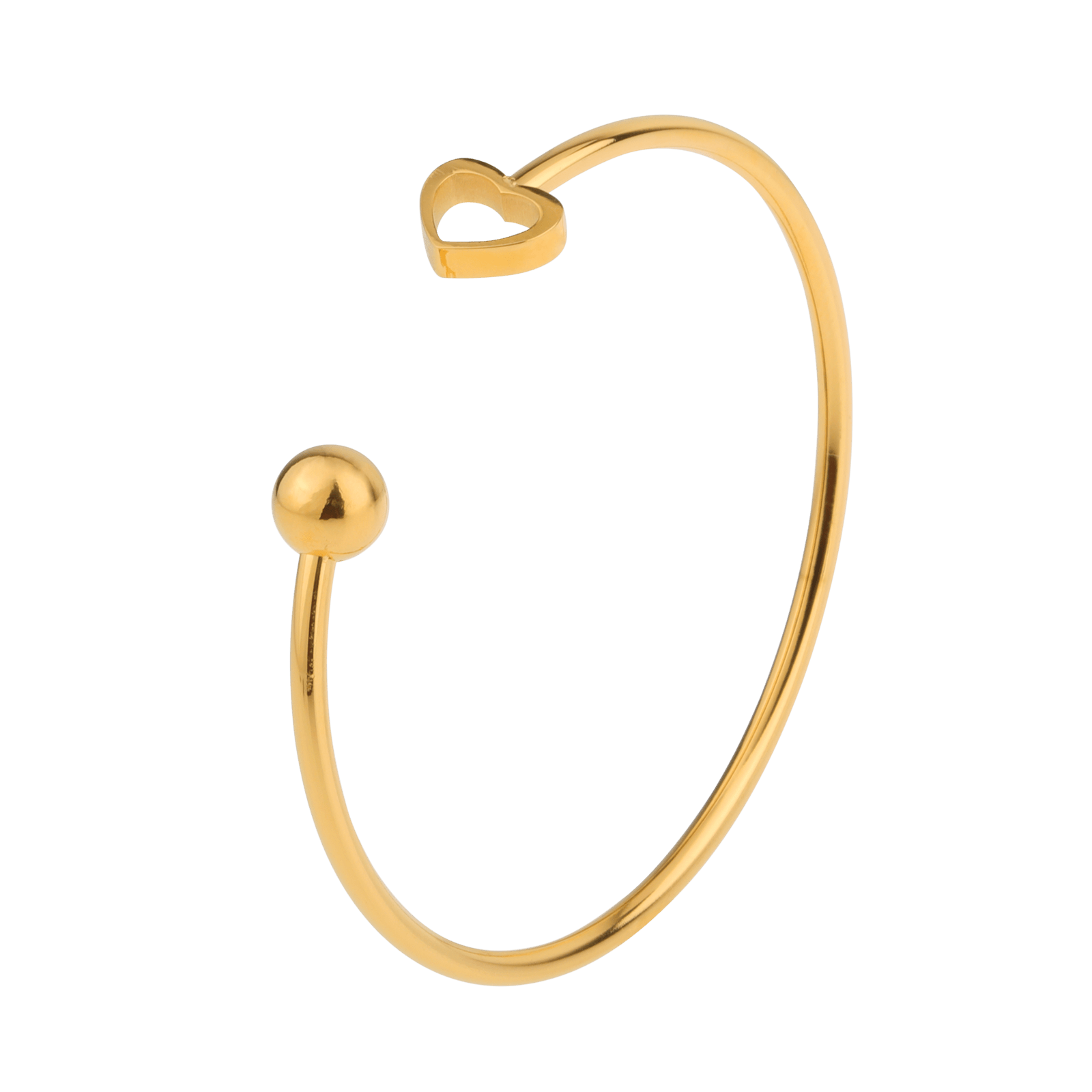 jonc acier ouvert 2,5 mm doré