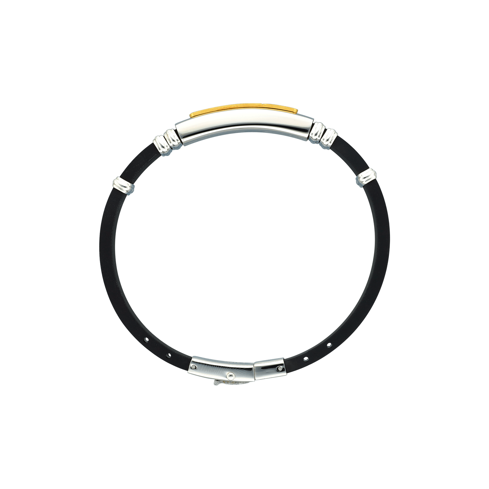 bracelet callas acier et doré 21 mm