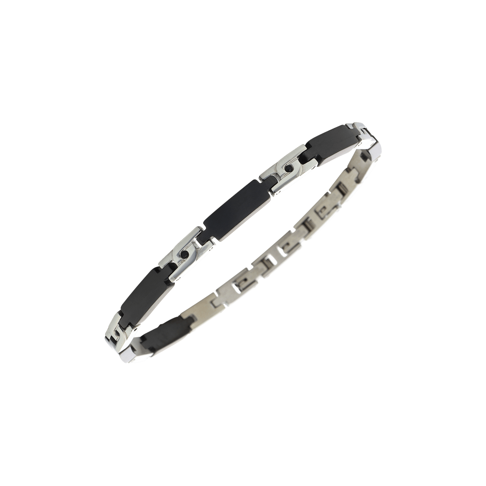 Bracelet Callas Acier Ion Plating Black vis noires 21 centimètres