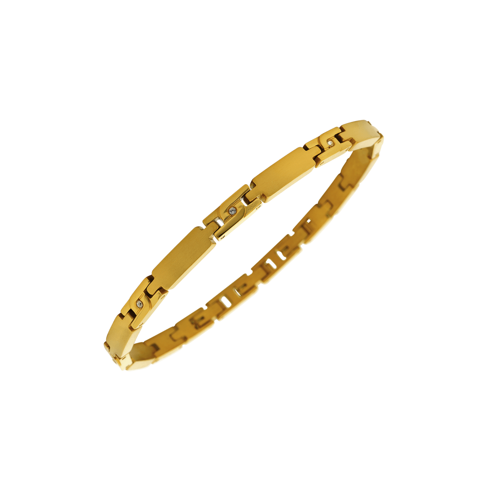 bracelet callas acier et ion plating black vis 21 mm