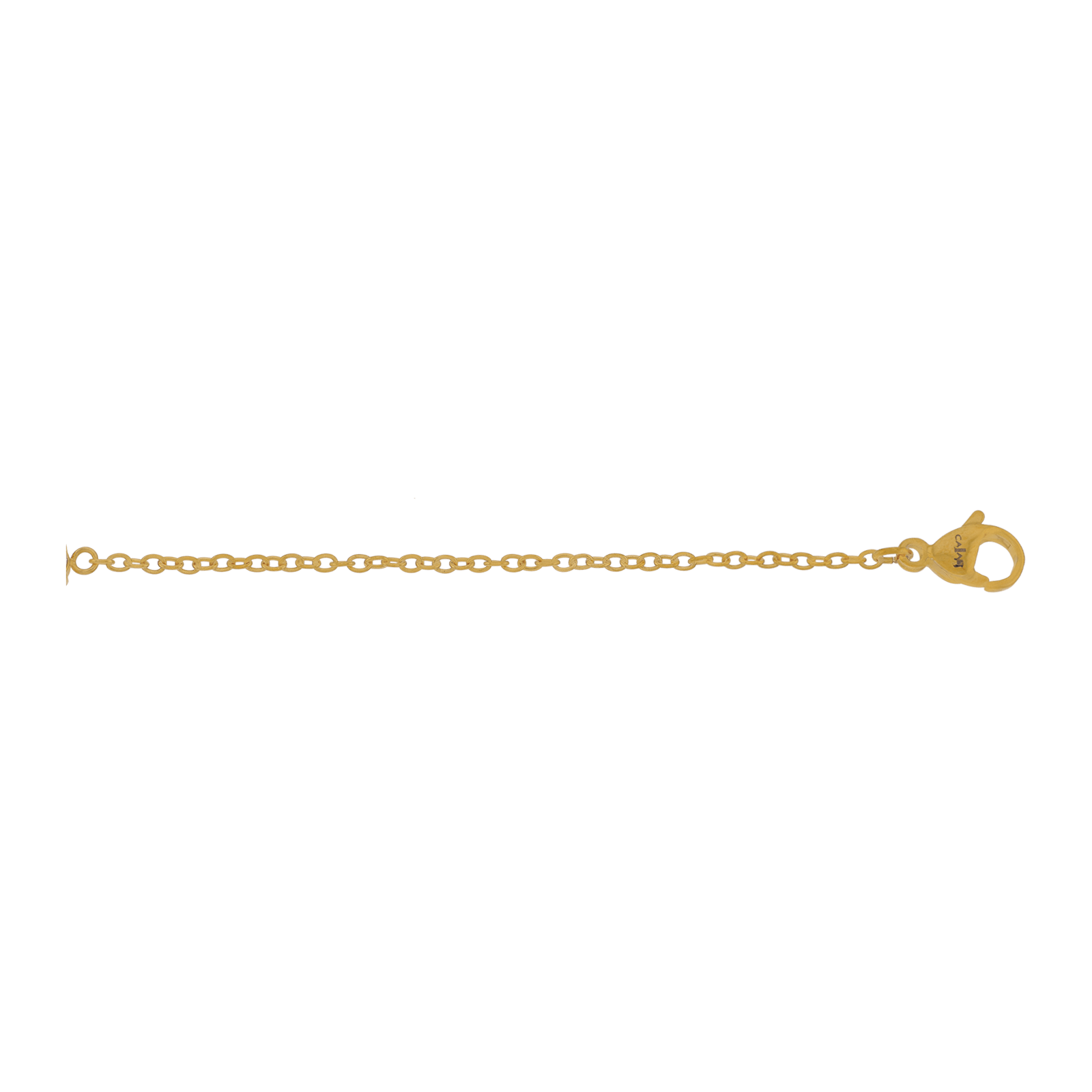 Bracelet Callas en acier doré centre fleur et oxydes de zirconium, 16 cm avec rallonge de 3 cm