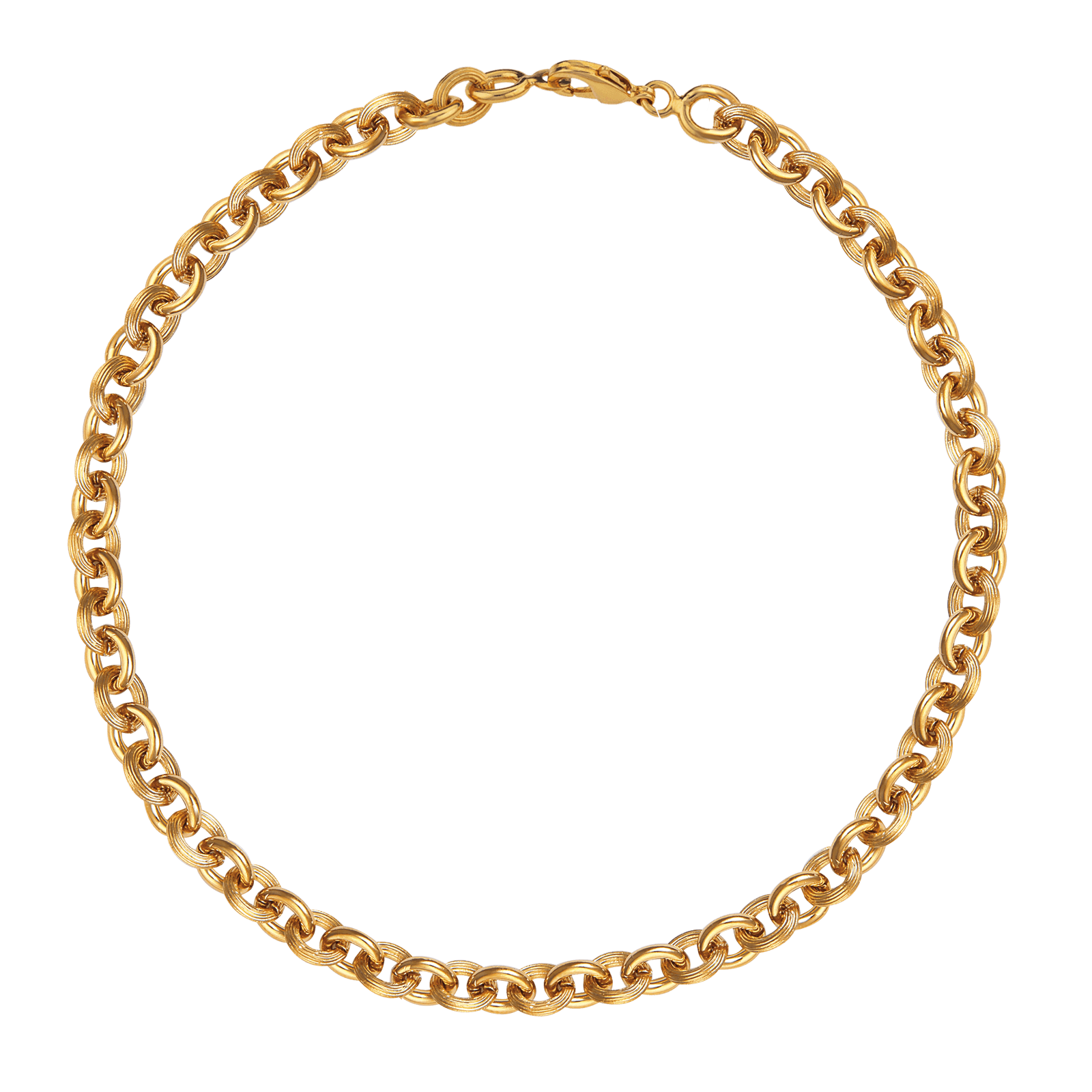 Collier Plaqué or Forçat Petit Modèle 60 centimètres
