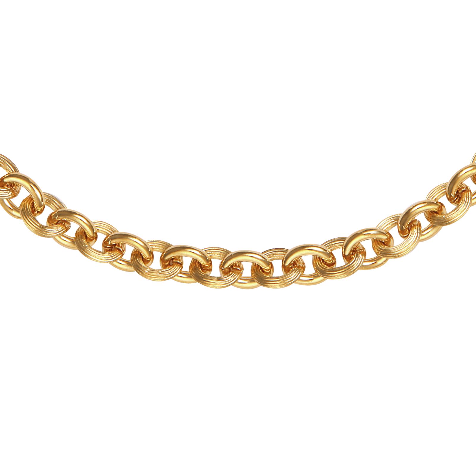 Collier Plaqué or Forçat Petit Modèle 60 centimètres