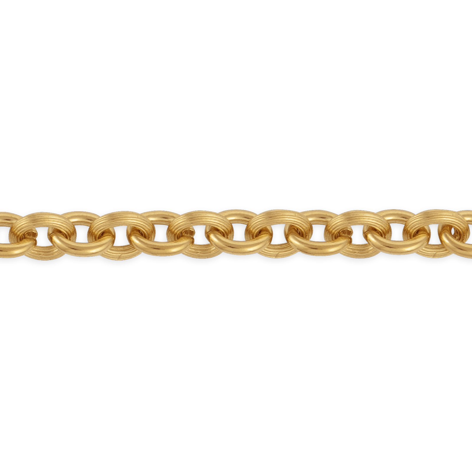Bracelet Plaqué Or Maille Forçat Antillais Lisse et Strié