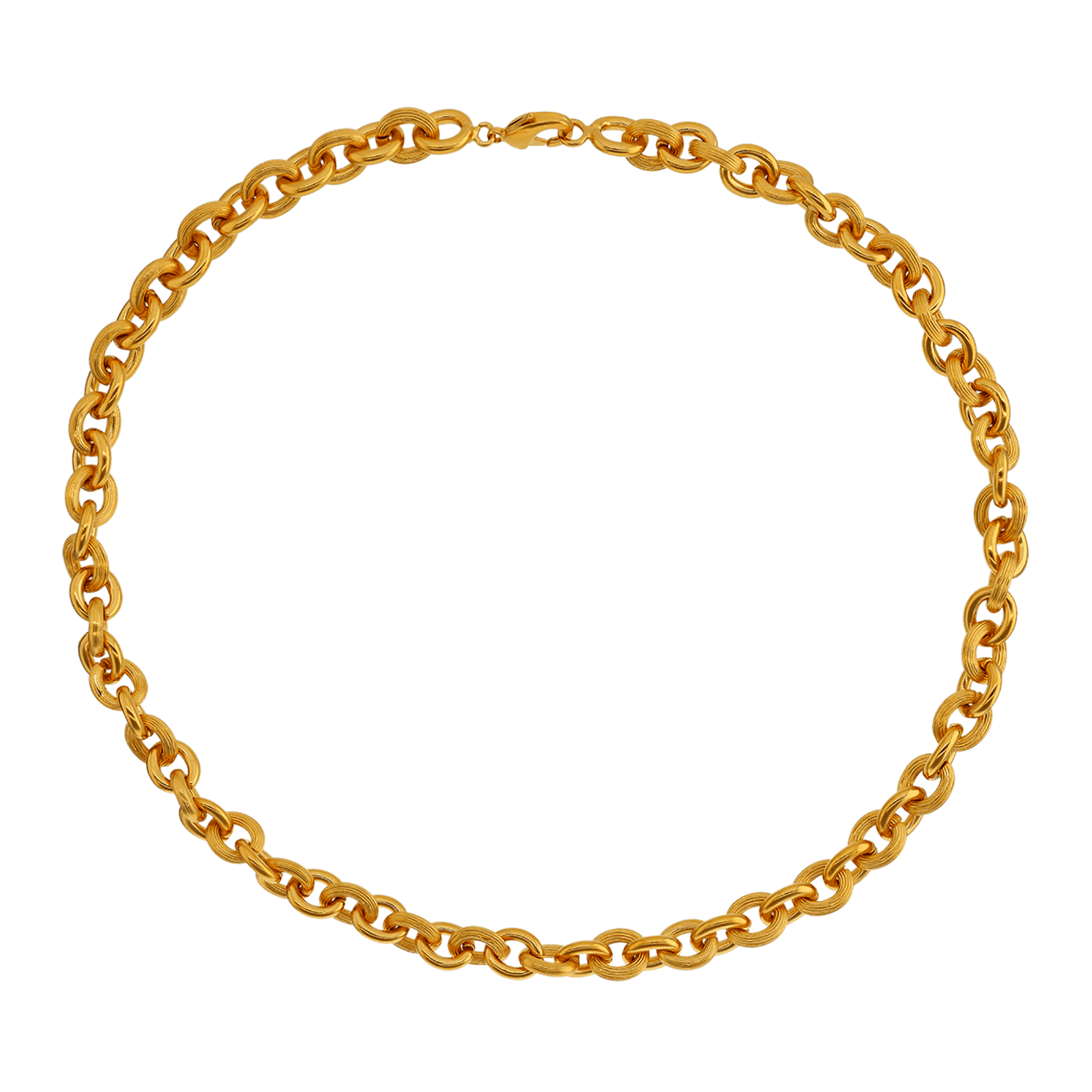Collier Forçat Grand modèle 60 cm plaqué or