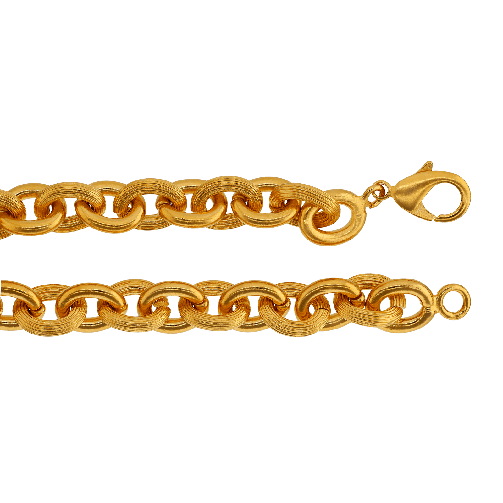 Collier Forçat Grand modèle 60 cm plaqué or