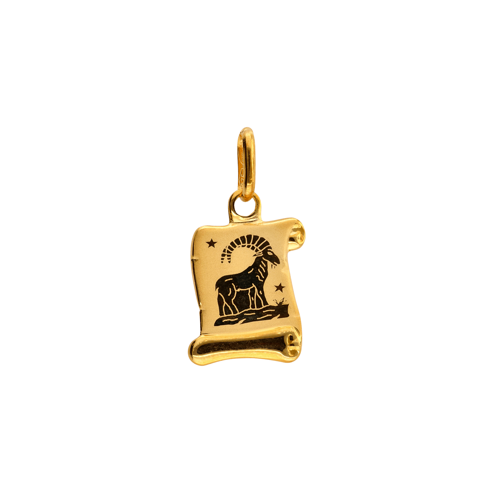 pendentif parchment zodiaque capricorne 10x12mm