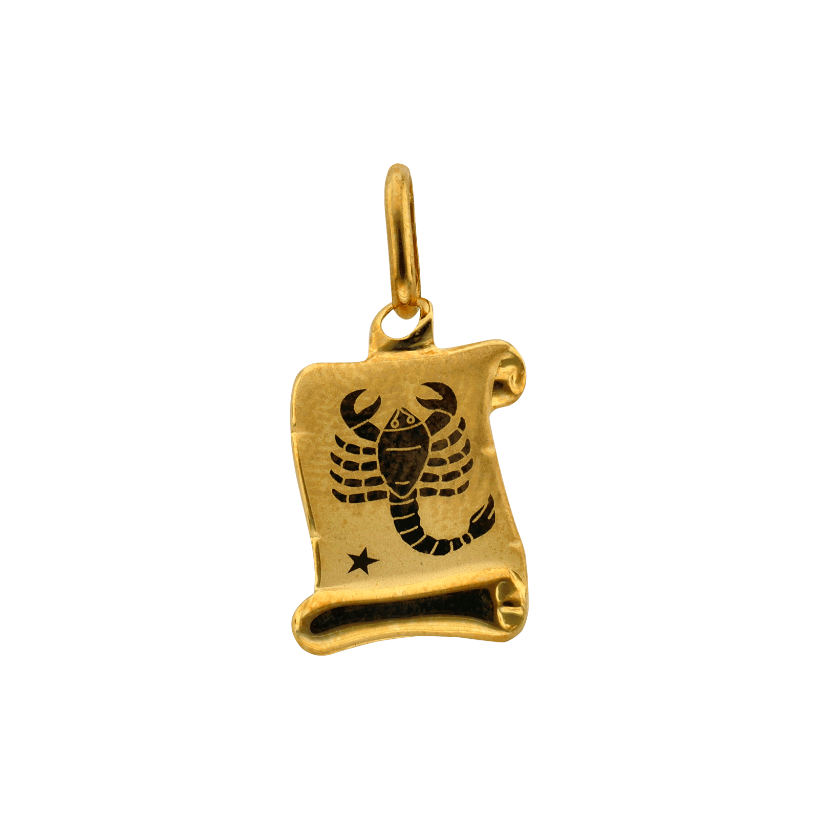 Pendentif Parchment zodiaque scorpion 10x12mm