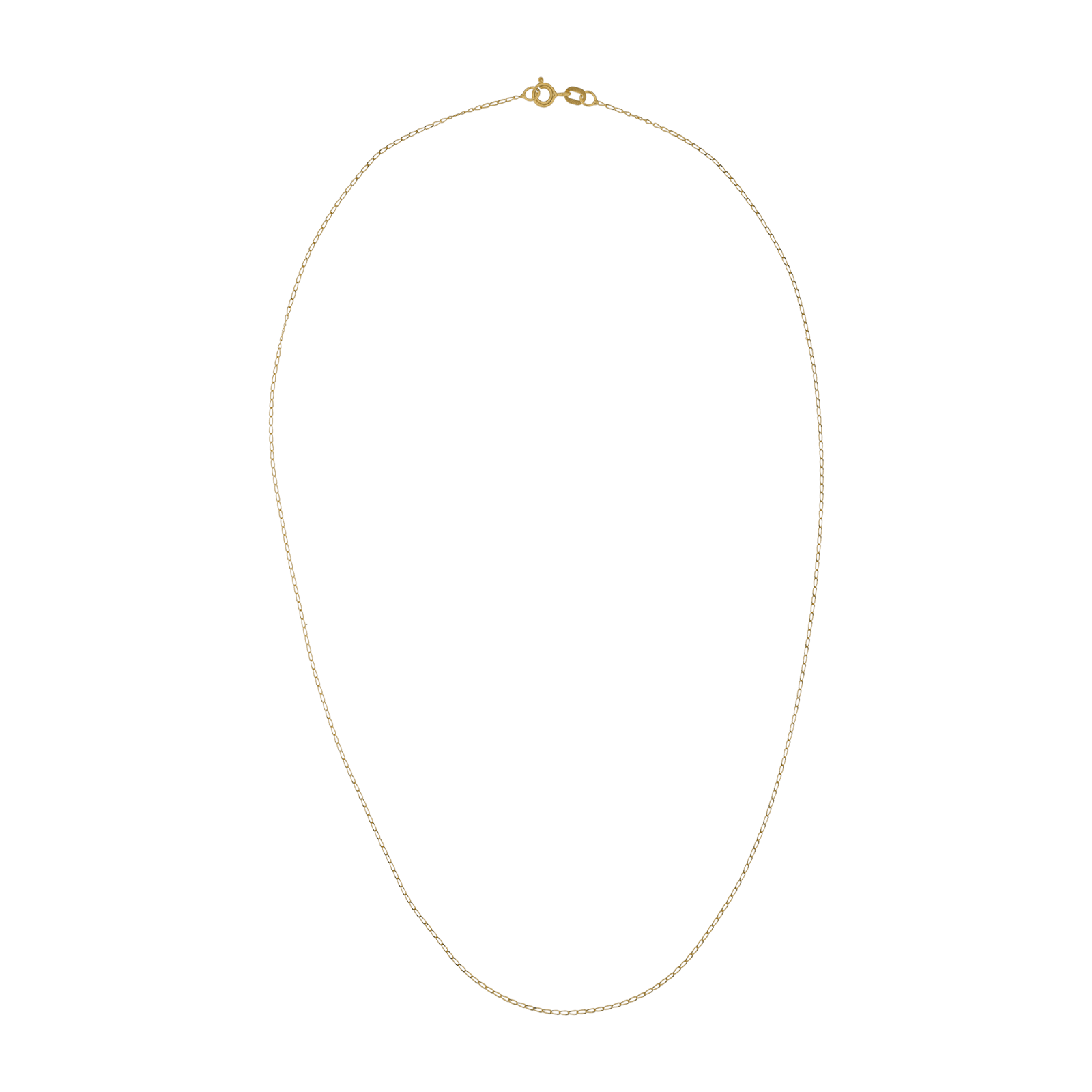 Collier Gourmette cheval limée 0.8 millimètres 50 centimètres
