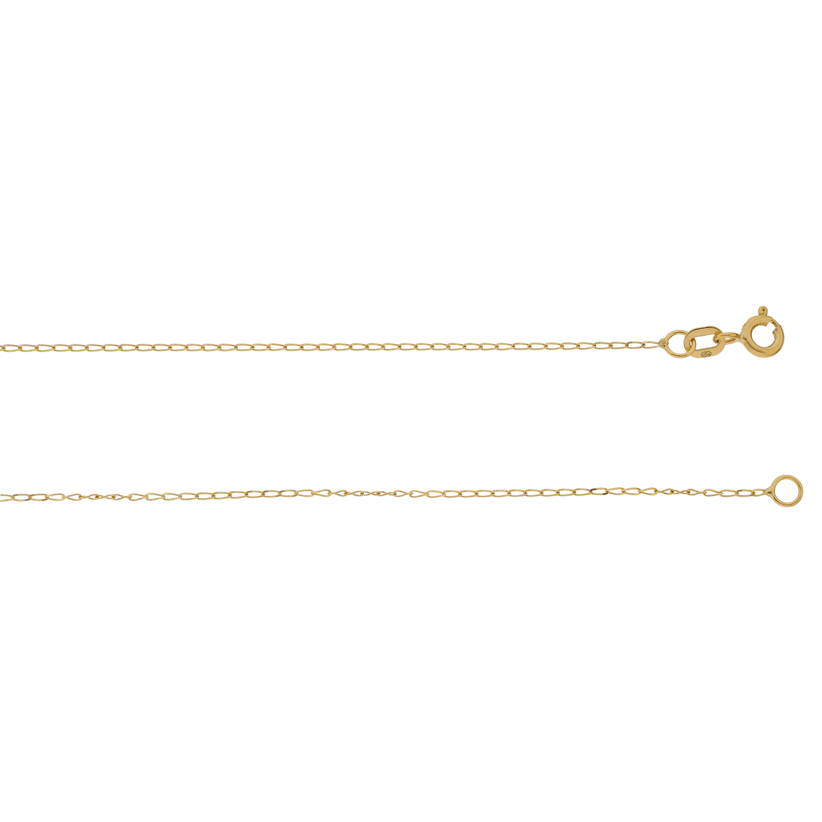 Collier Gourmette cheval limée 0.8 millimètres 50 centimètres