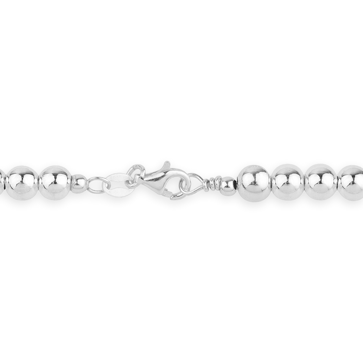 Collier Argent 925 Boules 6mm 45cm