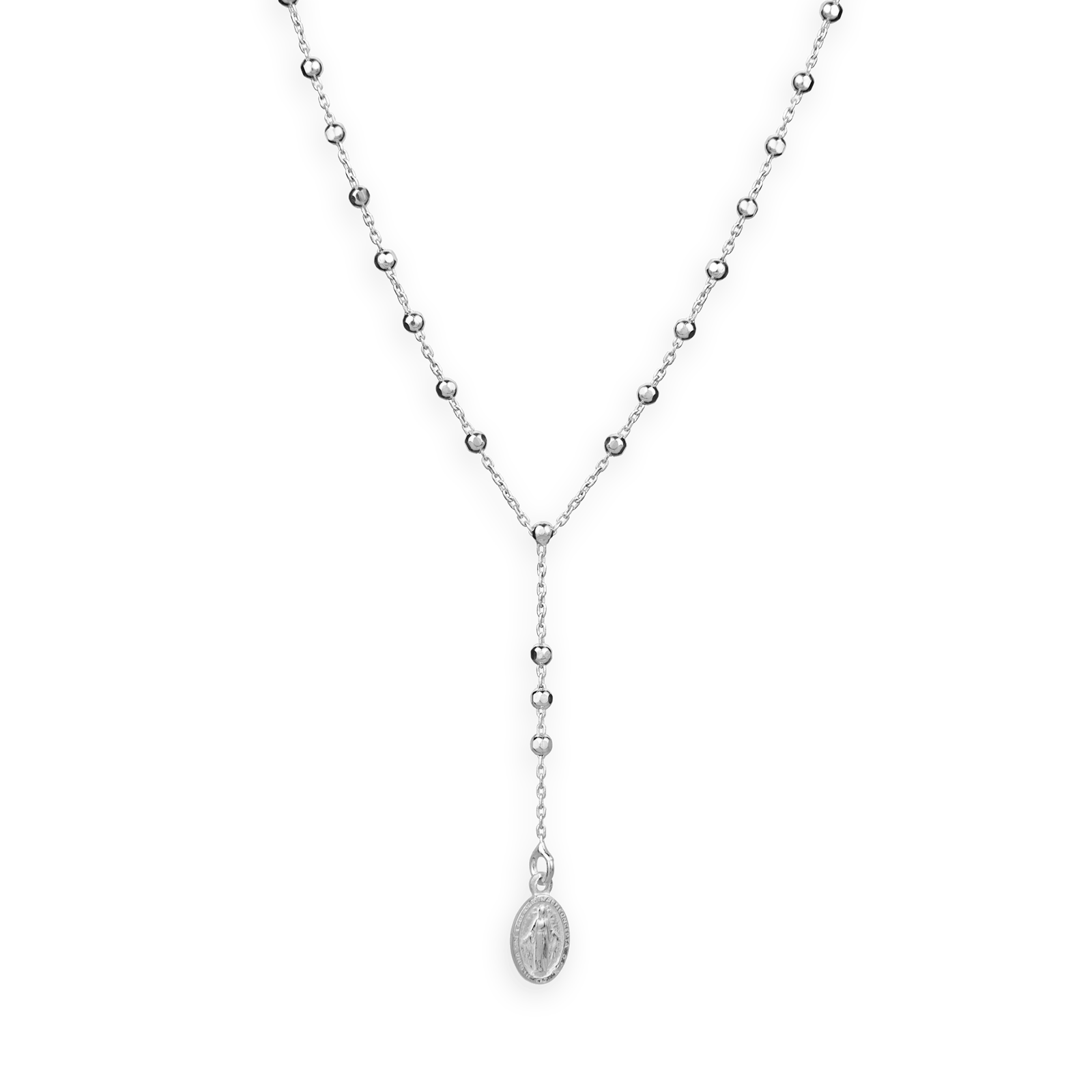 Collier chapelet argent médaille miraculeuse