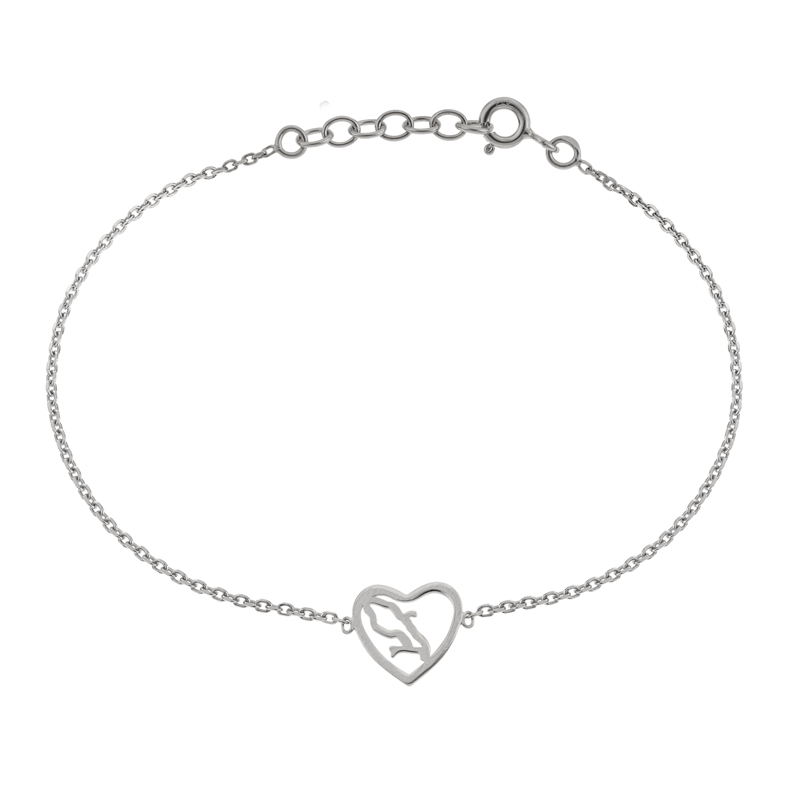 Collier Argent boules Pendentif croix et miraculeuse 45 centimètres