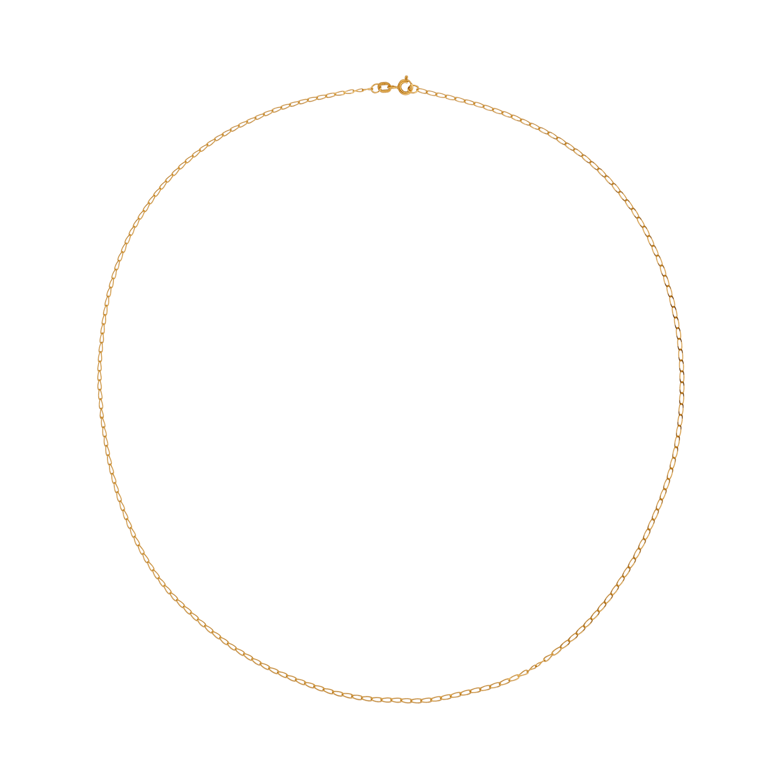 Collier Gourmette cheval limée 1.4 millimètres 60 centimètres