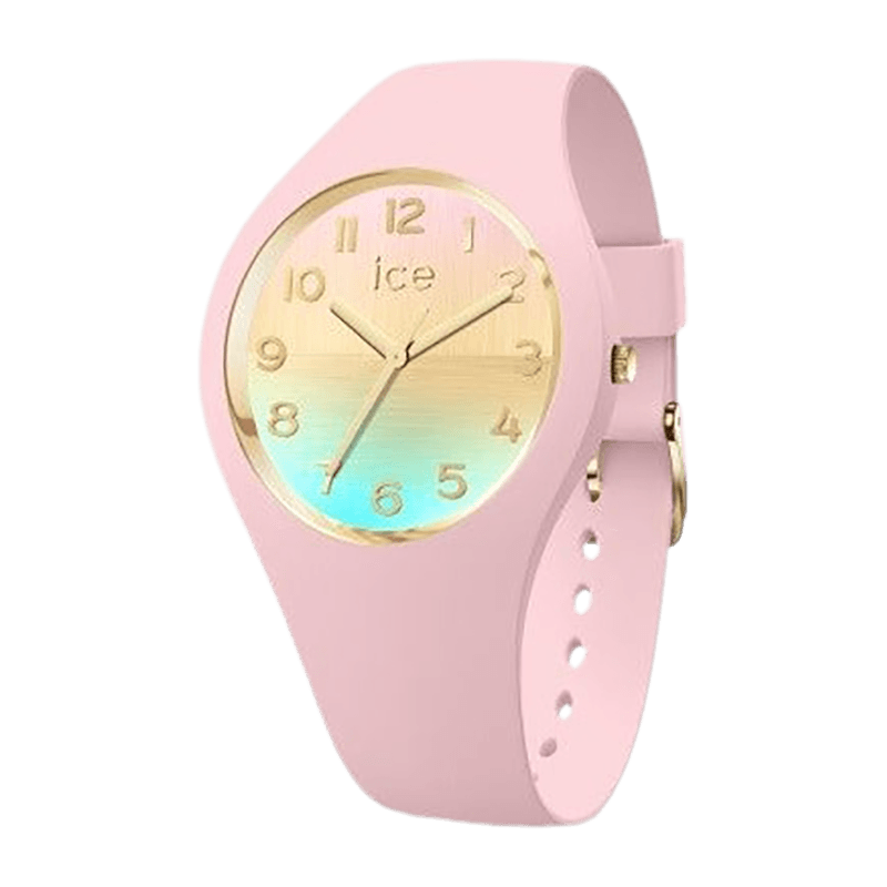 Montre Femme Ice-Watch ICE Horizon Pink Girly Silicone Rose/Doré – 021362