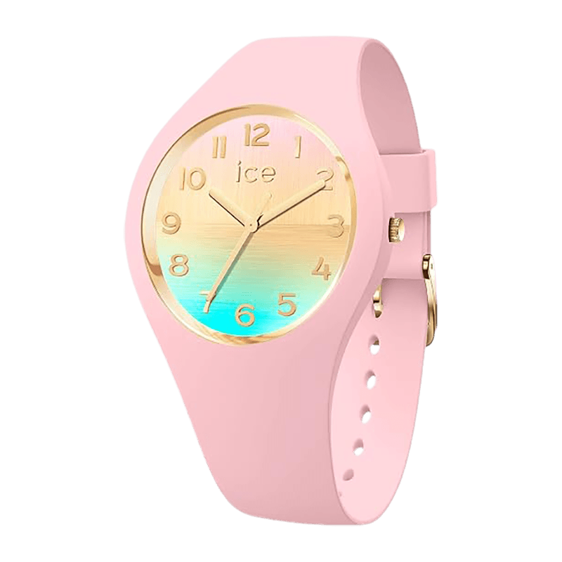 Montre Femme Ice-Watch ICE Horizon Pink Girly Silicone Rose/Doré – 021362