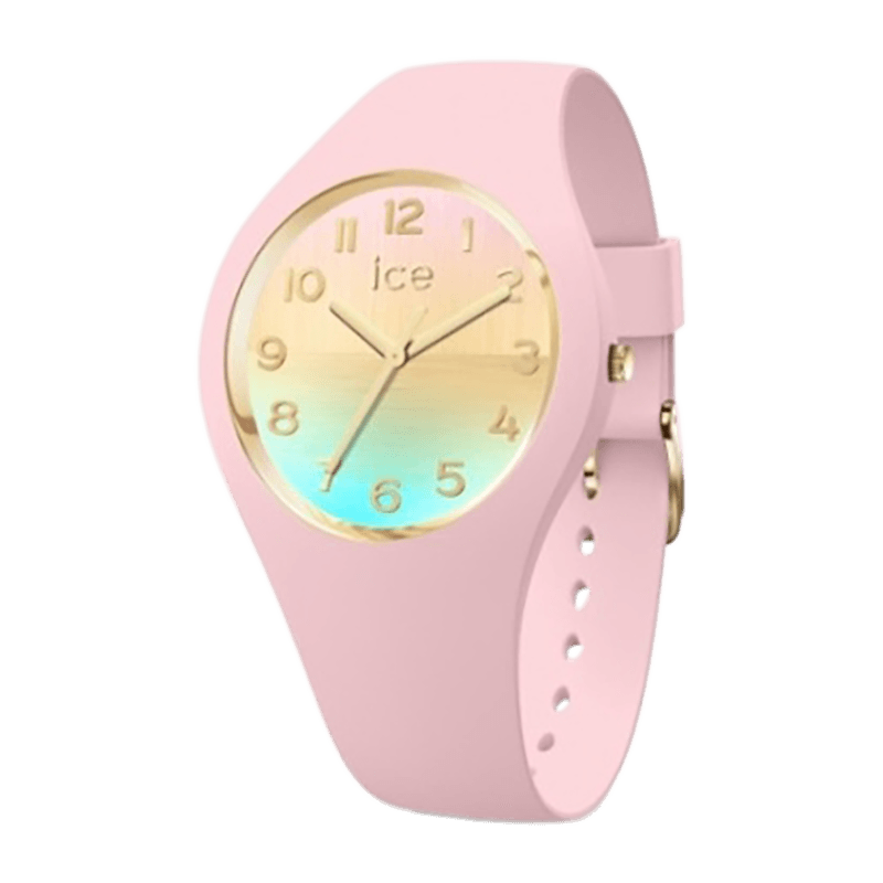 Montre Femme Ice-Watch ICE Horizon Pink Girly Silicone Rose/Doré – 021362