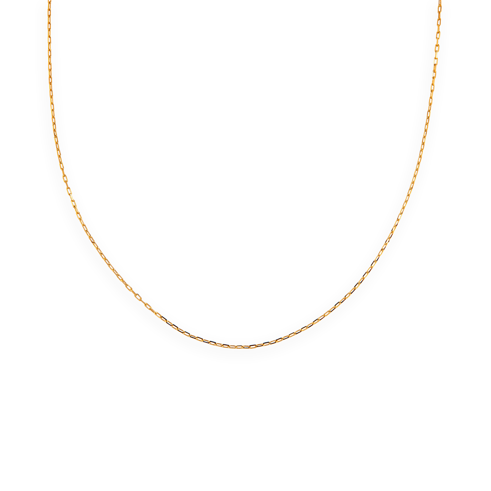 Collier chaîne or maille forçat diamanté allégé