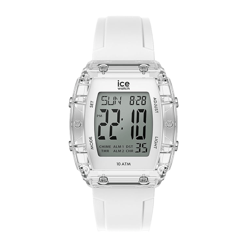 Montre Ice-Watch ICE Digit Boliday White Silver Silicone Blanc – 024565