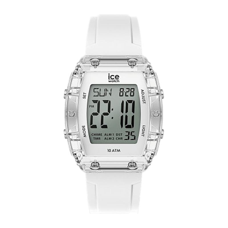 Montre Ice-Watch ICE Digit Boliday White Silver Silicone Blanc – 024565