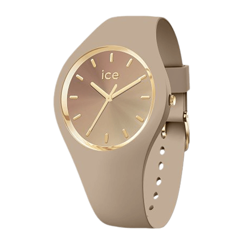 Montre Femme Ice-Watch ICE Sunset Warm Taupe Silicone Marron/Doré – 024984