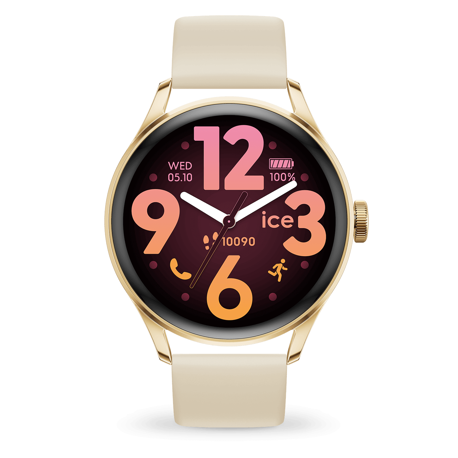 Ice Watch ICE smart 3.0 — Doré et beige, écran AMOLED 1,2", GPS