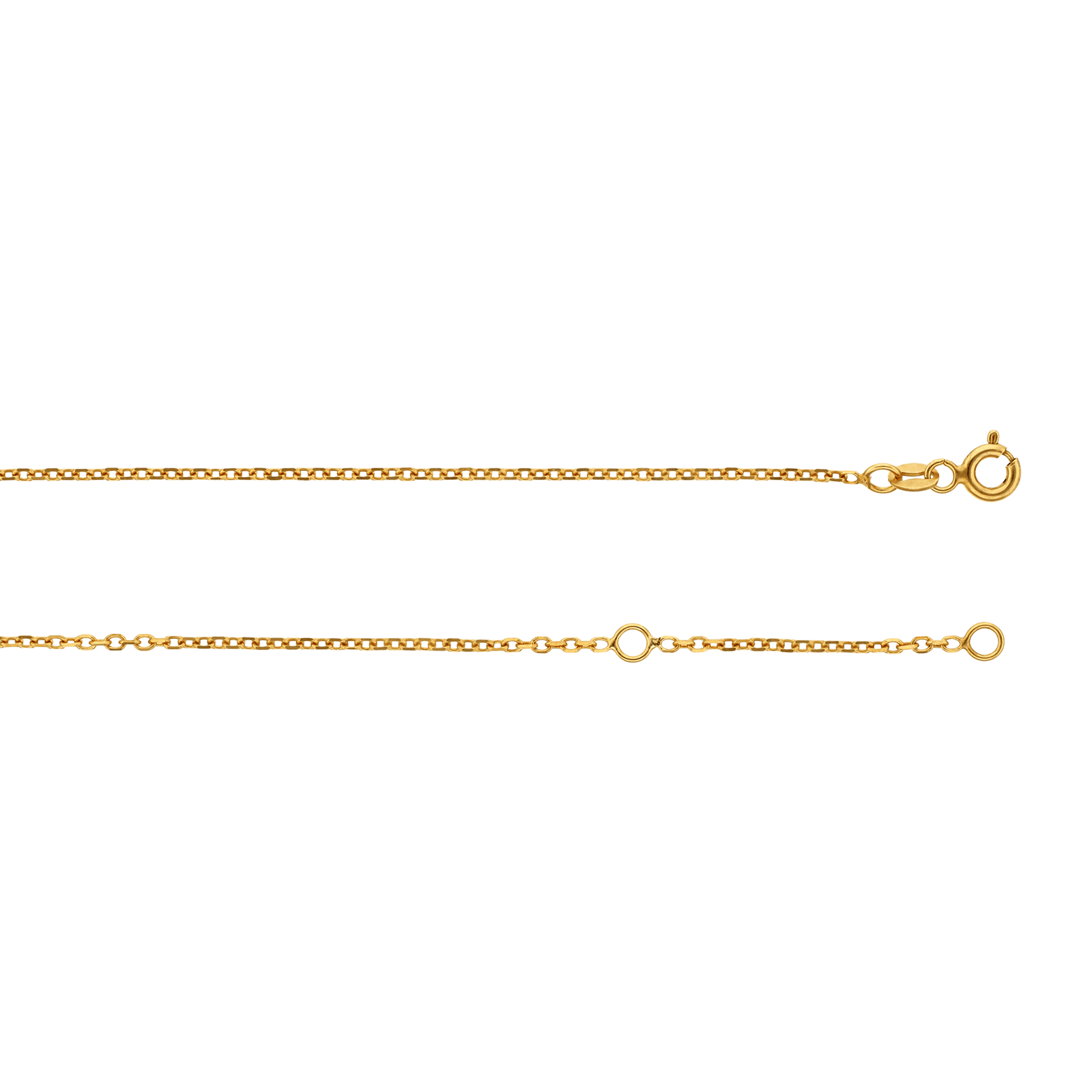 Collier forçat Diamanté 1.4 millimètres 45 centimètres