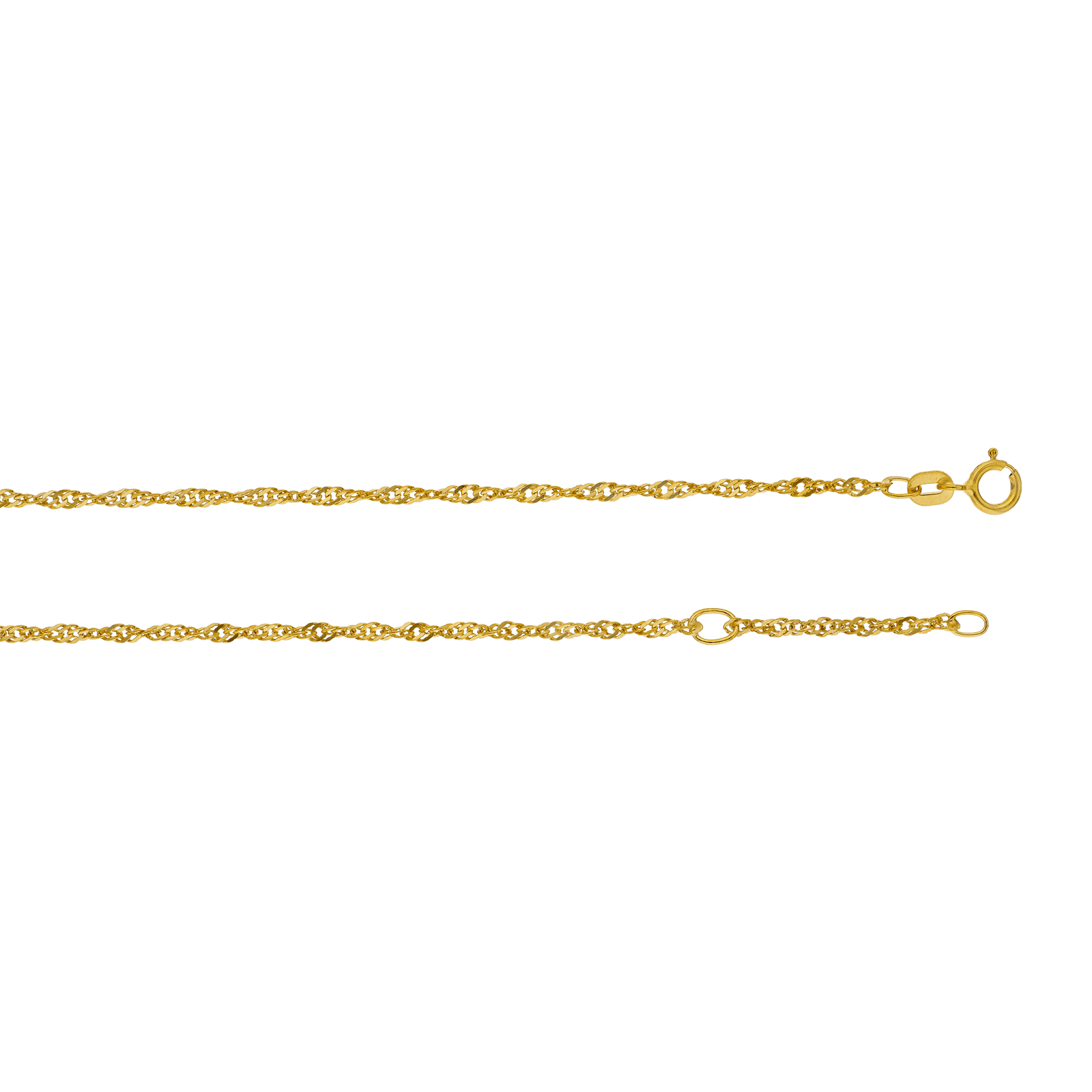 Collier singapour 1.6 millimètres 40 centimètres