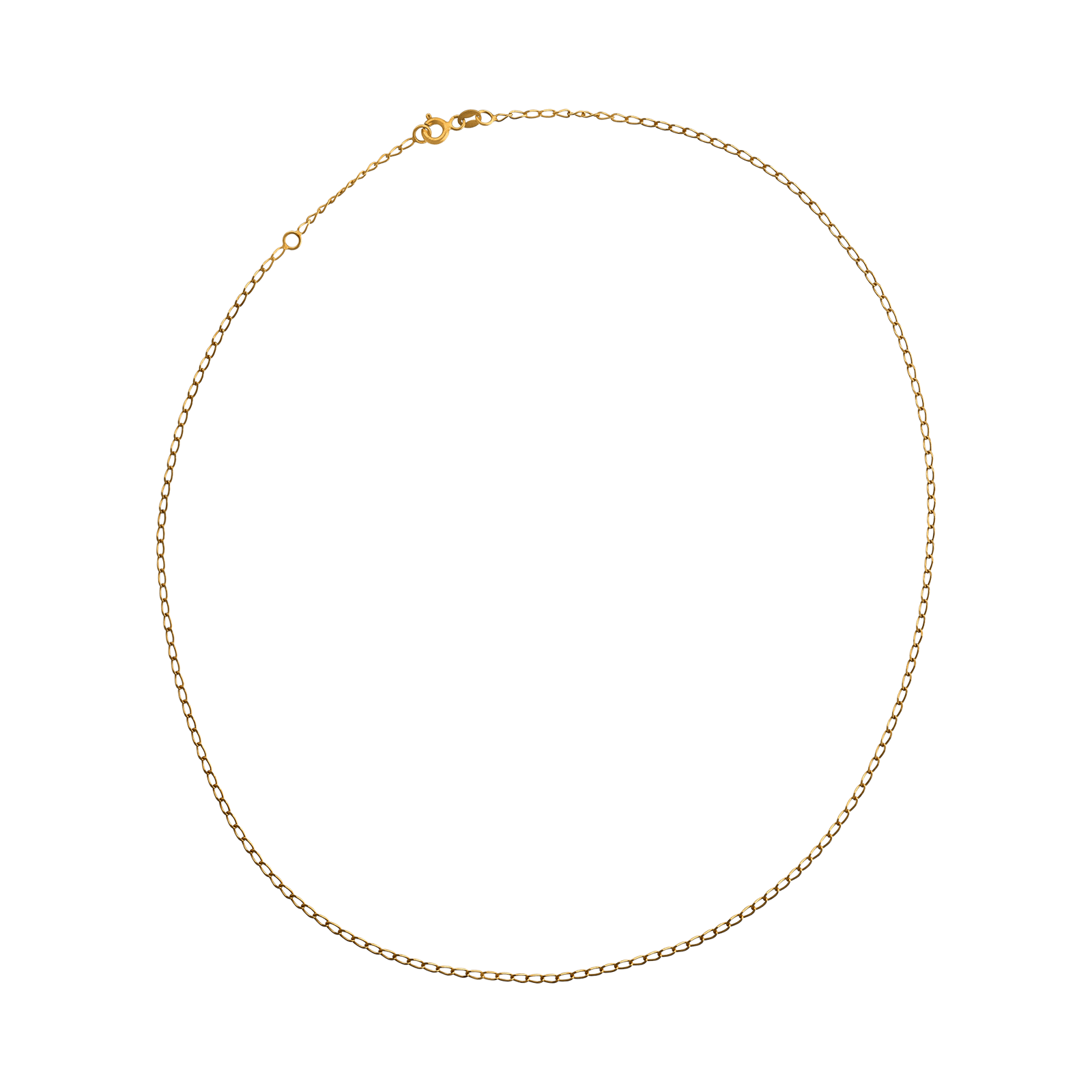 Collier Gourmette chevalière limée 1,4 millimètres 45 centimètres