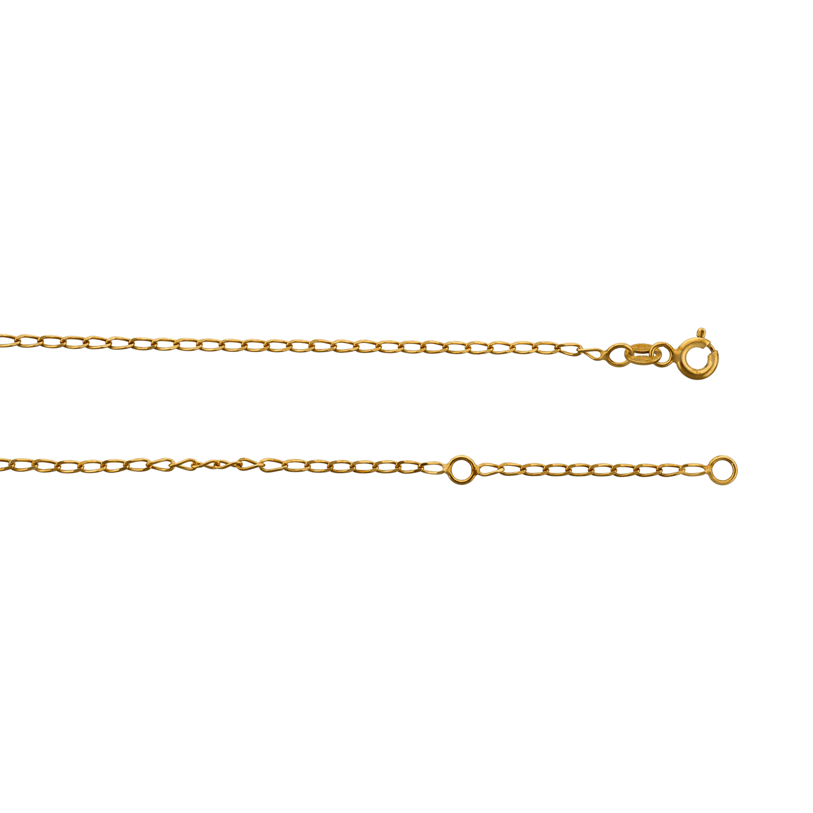 Collier Gourmette chevalière limée 1,4 millimètres 45 centimètres