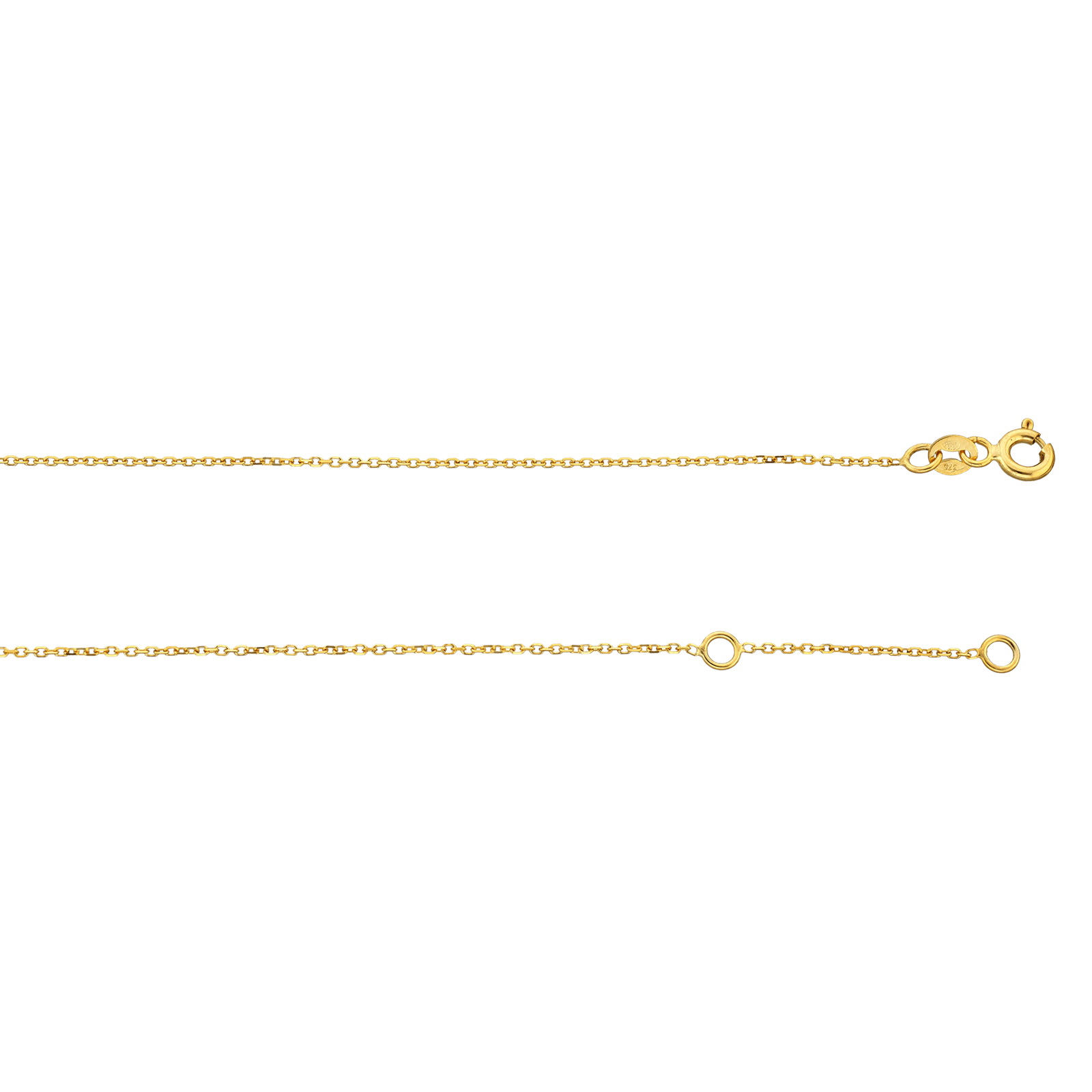 Collier forçat Diamanté 0.8 millimètres 40 centimètres