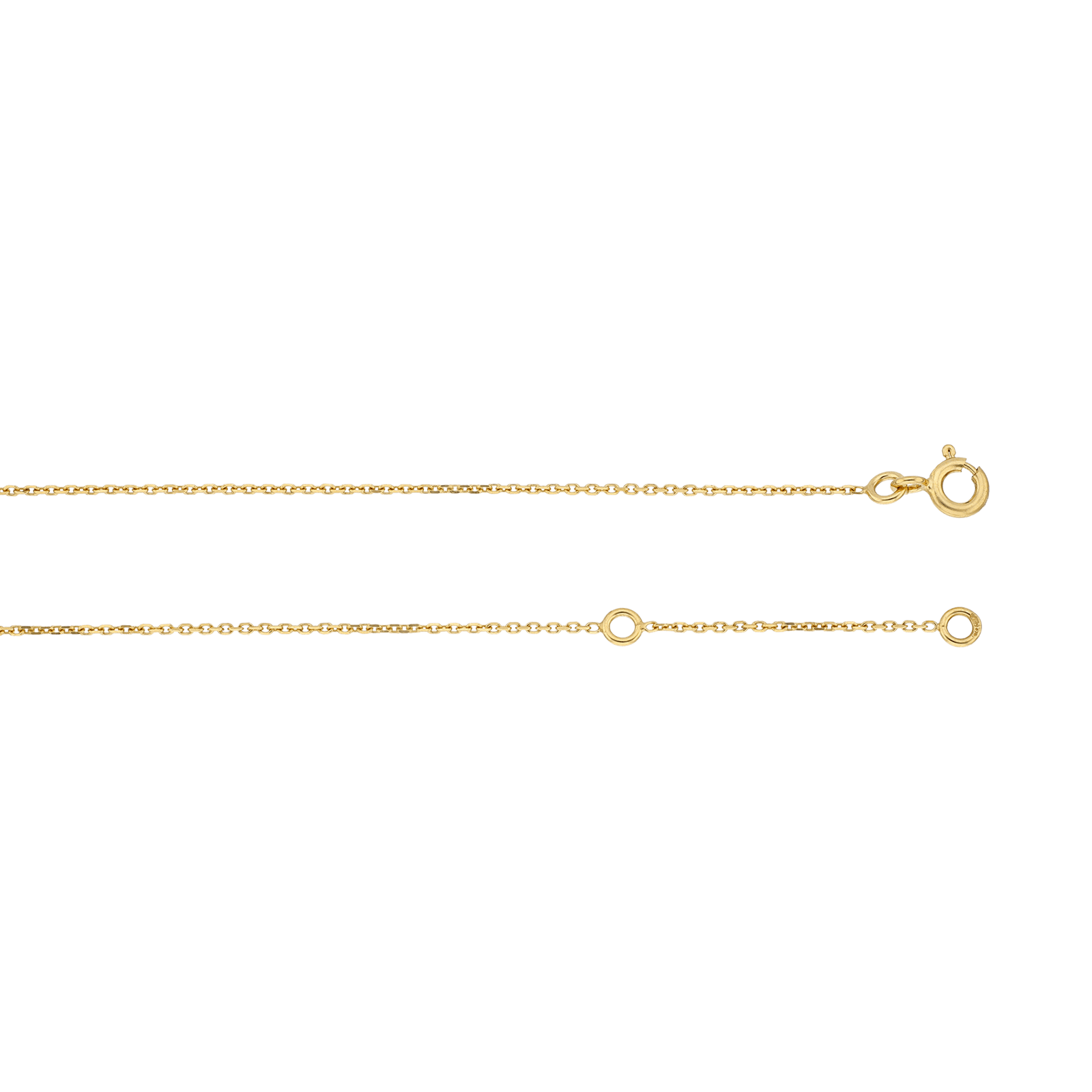 Collier forçat Diamanté 1.0 millimètre 45 centimètres