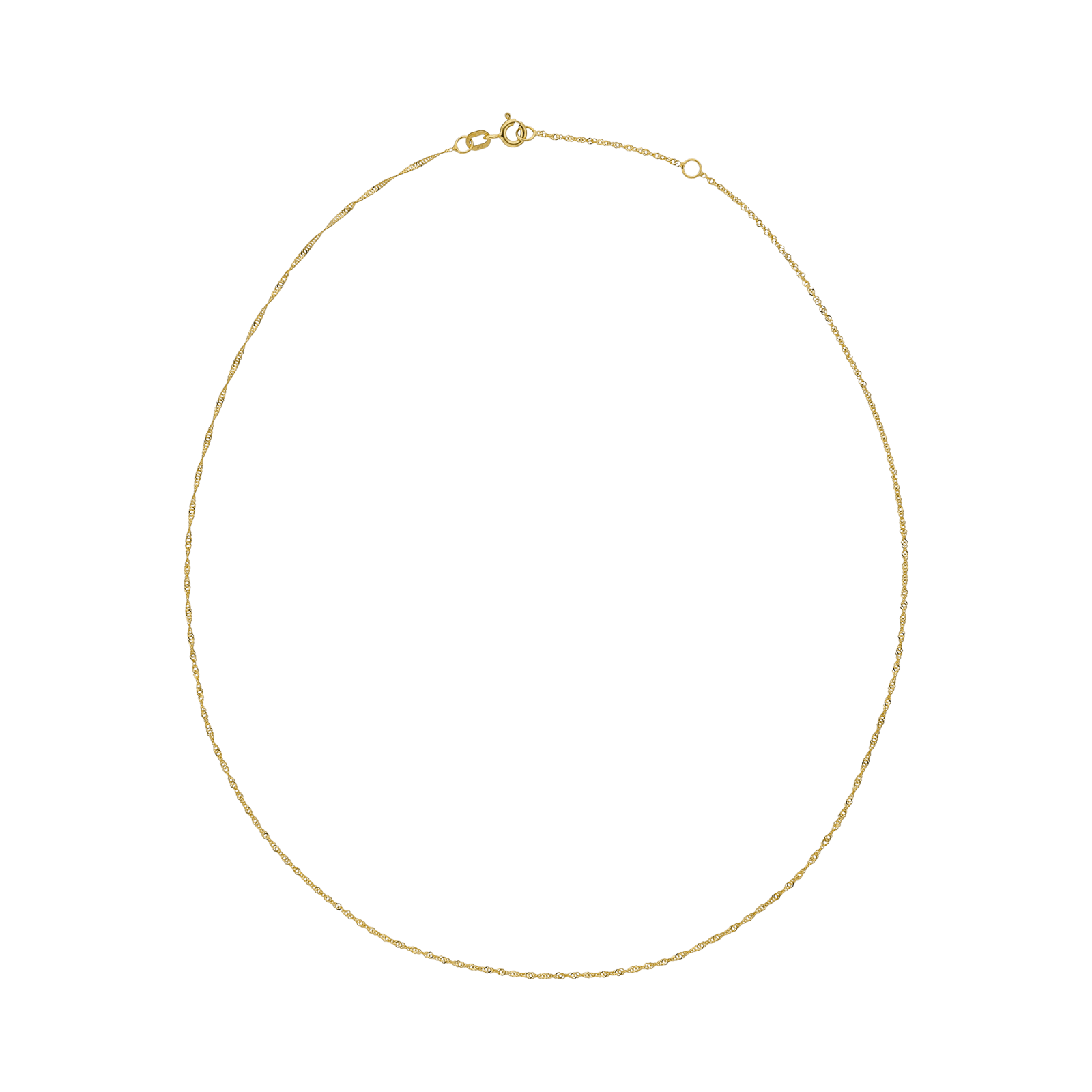 Collier singapour anneau intermédiaire 1.2 mm 45cm