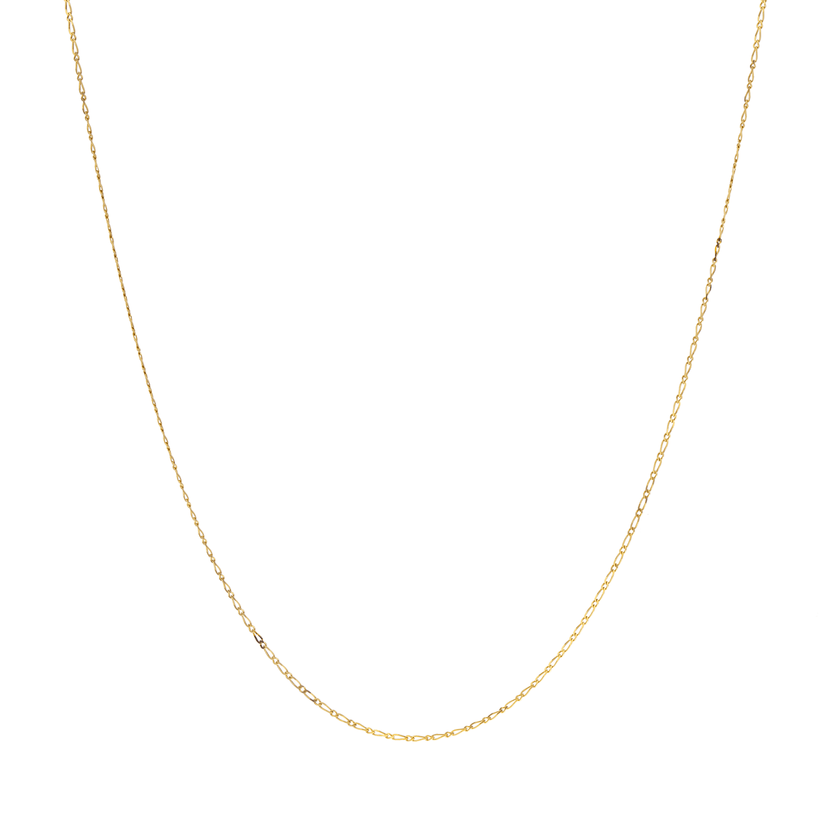 Collier gourmette Diamant. 40CM or375