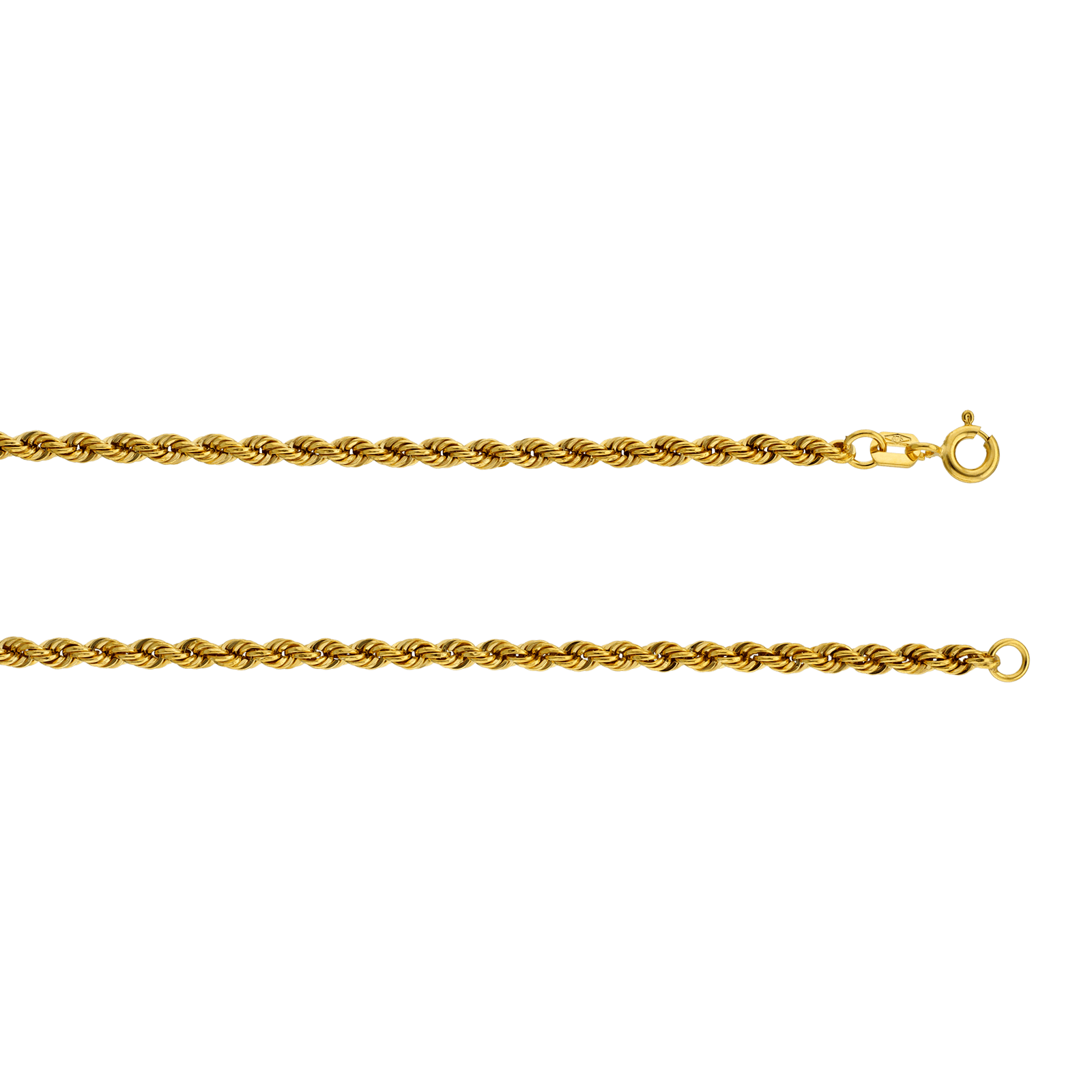 Collier corde légère 2.7 millimètres 45 centimètres