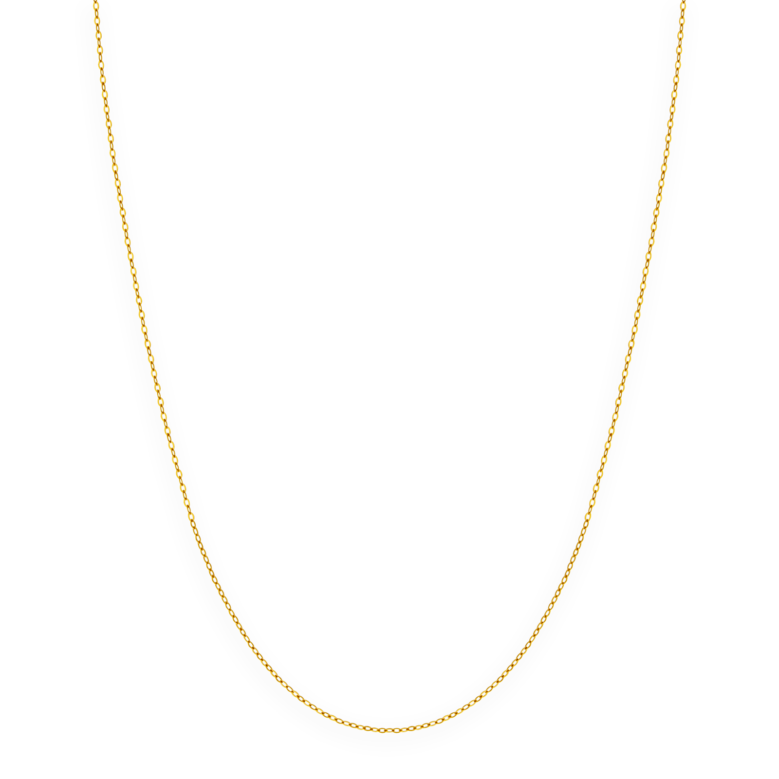 Collier chaîne or maille forçat miroir