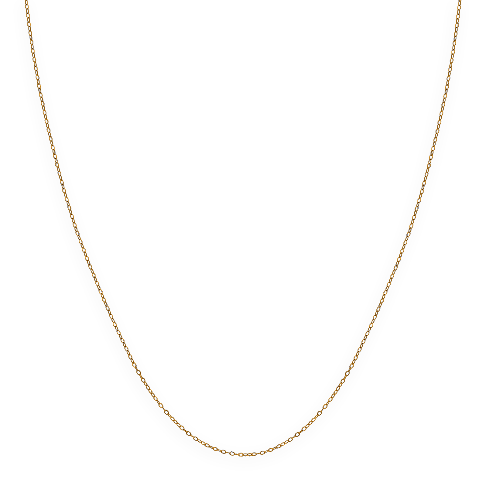 Collier chaîne or maille forçat miroir